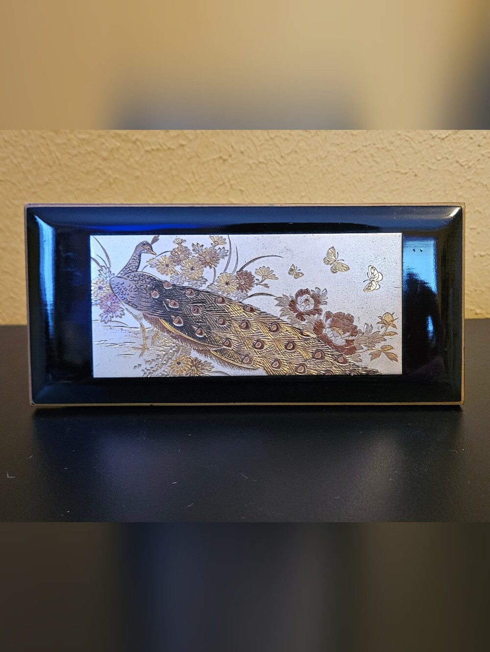 Vintage Art Of Chokin Music Jewelry Box